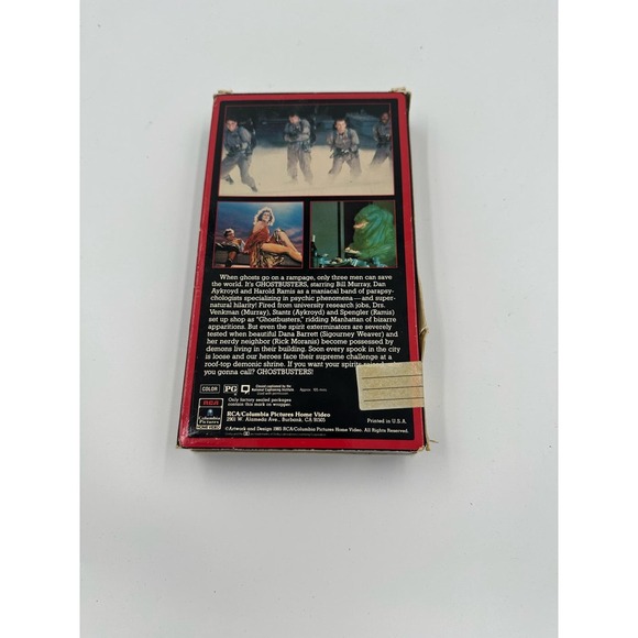 Ghostbusters VHS 1985 1st Edition RARE Red Border - Picture 2 of 2